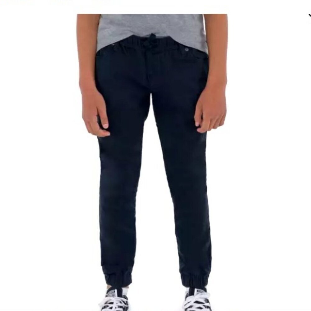 NWT LEVI'S Boys Twill Chino Jogger Pants 5 Pocket 100% Cotton Black 6